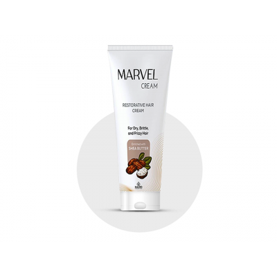 MARVEL RESTORATIVE HAIR CREAM ENRICHED WITH SHEA BUTTER FOR DRY, BRITTLE & FRIZZY HAIR 100 GM